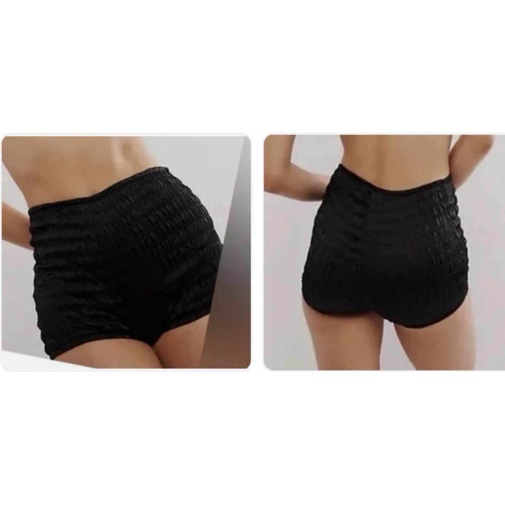 Intimately Free‎ People 2 PR Size XS Ruched HR Shorties Black & Phantom Graphite